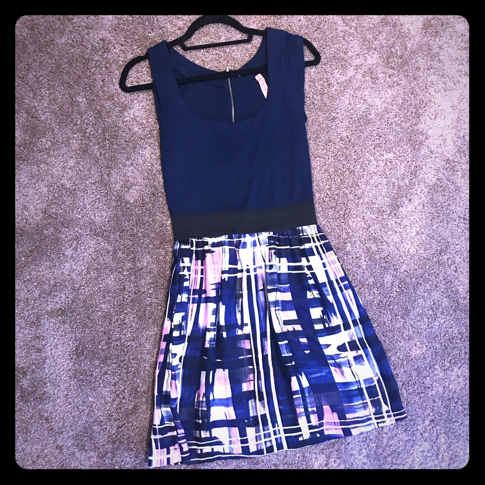 Miss Sixty Navy & Multicolored Dress